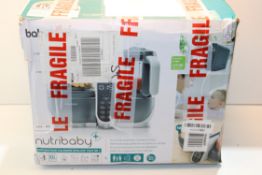 BOXED NUTRIBABY FOOD PROCESSOR COOKER Condition ReportAppraisal Available on Request- All Items