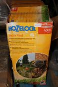 BOXED HOZELOCK AUTOMATIC REWIND WALL MOUNTED HOSE REEL Condition ReportAppraisal Available on