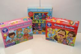 3X BOXED CHILDRENS ITEMS TO INCLUDE ORCHARD TOYS & OTHER Condition ReportAppraisal Available on