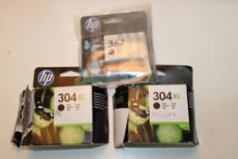 3X ASSORTED HP INK CARTRIDGES Condition ReportAppraisal Available on Request- All Items are