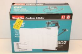 BOXED MAKITA CORDLESS INFLATOR MODEL: MP100DZ RRP £51.25Condition ReportAppraisal Available on
