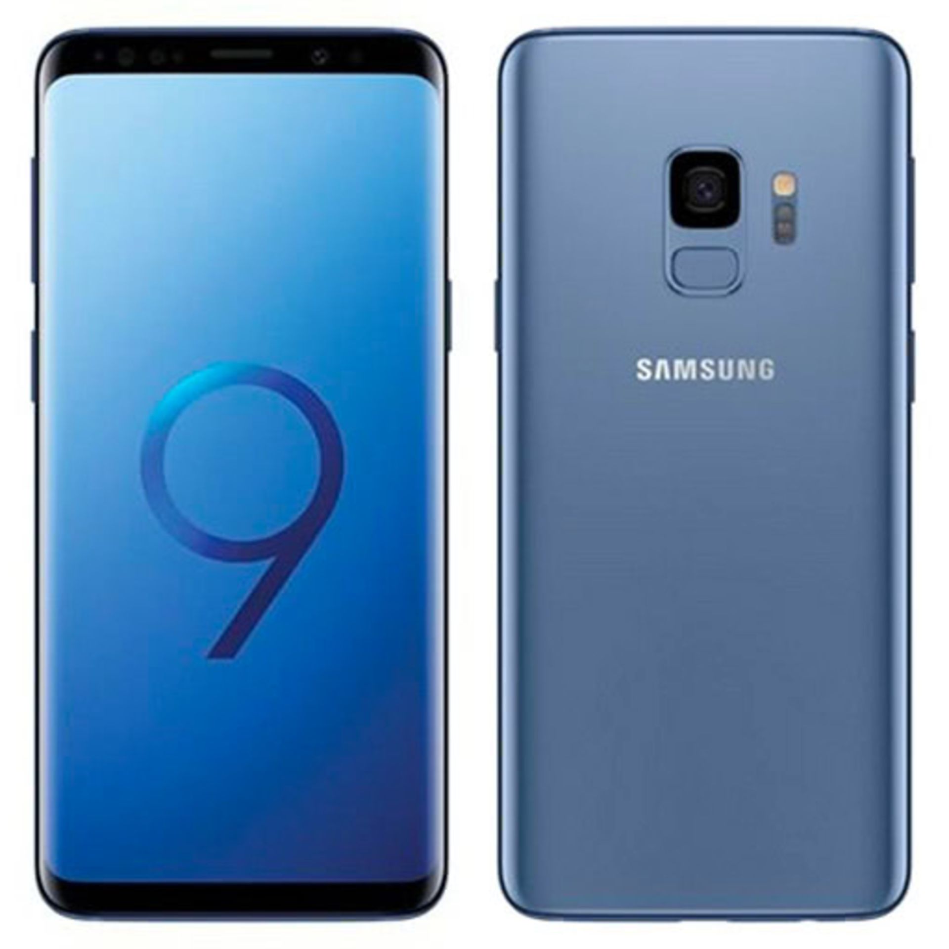 UNBOXED REFURBISHED SAMSUNG GALAXY S9 IN BLUE - PERFECT CONDITION - (THE LINES IN THE PHOTO ARE FROM