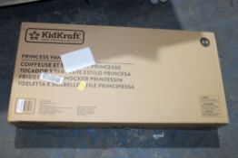 BOXED KIDKRAFT PRINCESS VANITY & STOOLCondition ReportAppraisal Available on Request- All Items