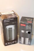 2X BOXED ASSORTED ITEMS TO INCLUDE KRUPS F203 GRINDER & BODUM TRAVEL MUGCondition ReportAppraisal