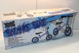 BOXED XOOTZ BALANCE BIKE Condition ReportAppraisal Available on Request- All Items are Unchecked/