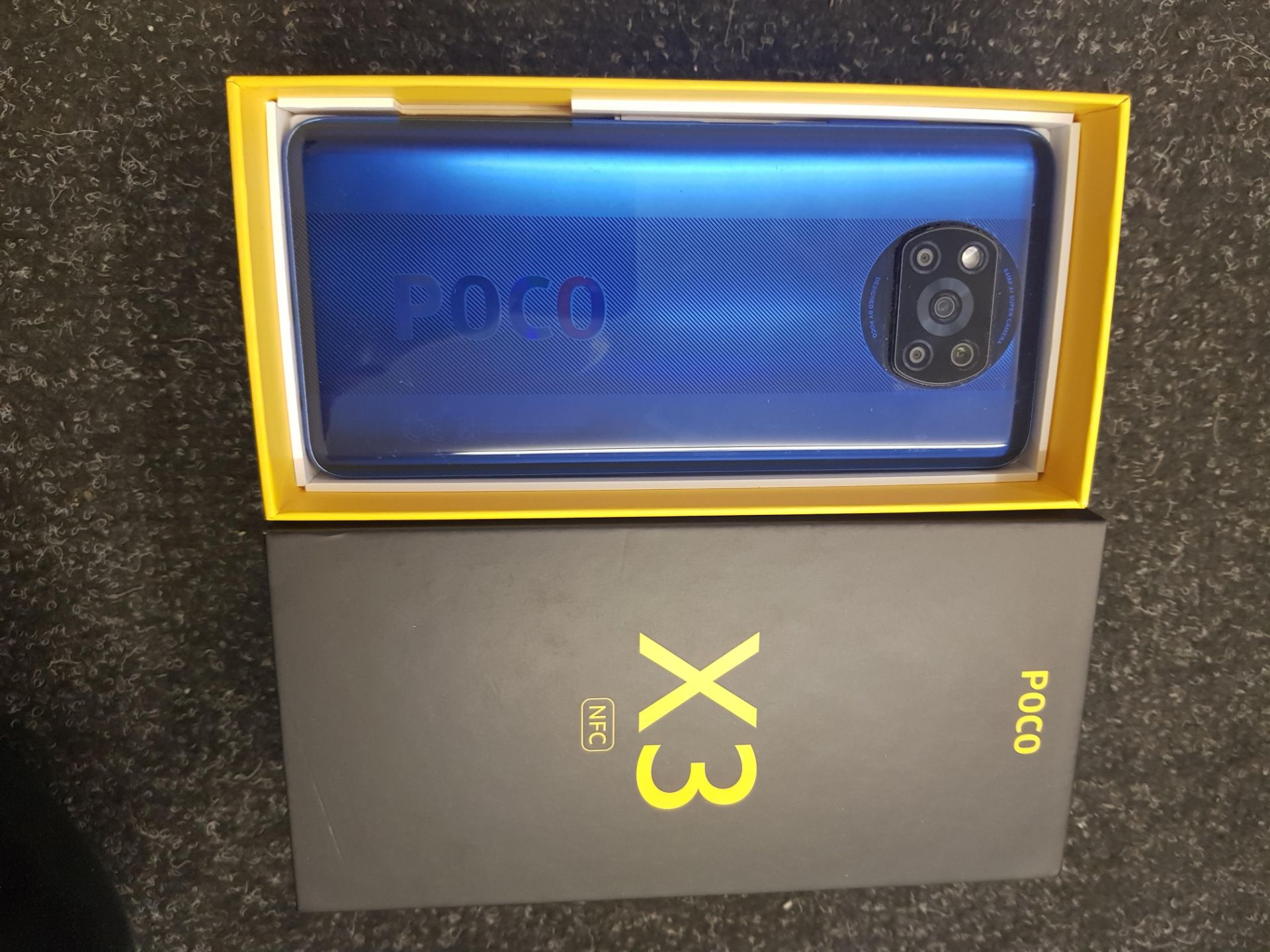 BOXED POCO X3 NFC SMARTPHONE IN BLUE RRP £199Condition ReportPOWERS ON - Image 3 of 3