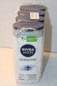 4X 250ML 3-IN-1 NIVEA MEN SENSITIVE SHOWER GELCondition ReportAppraisal Available on Request- All