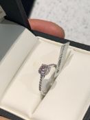 Natural Fancy Pink Diamond Ring- GIA Certified- VS2- 0.42ct