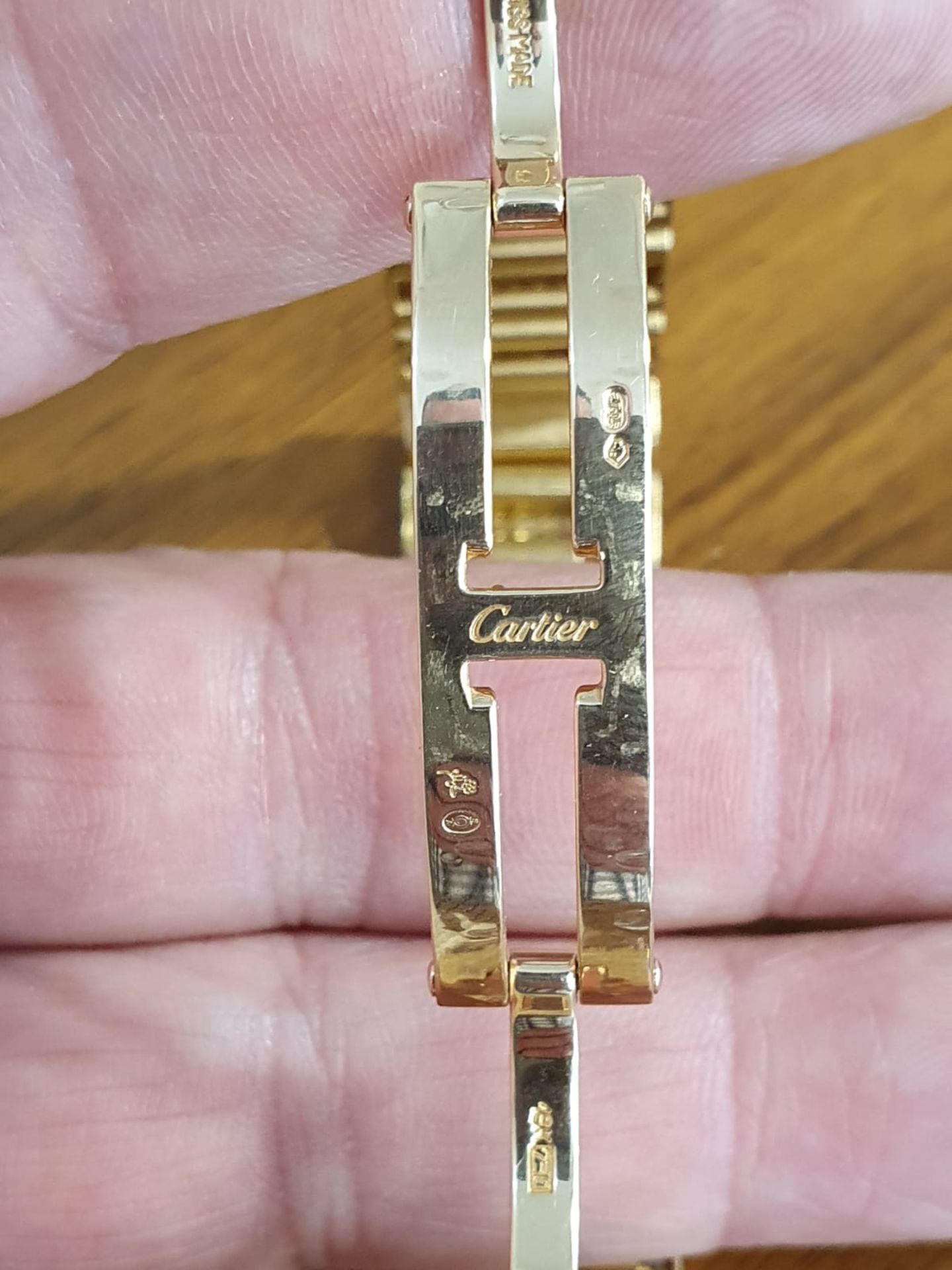 Cartier- 18ct Yellow Gold- Cartier Tank Americaine Diamond Set Bracelet- Set With Approx- 7.92ct - Image 3 of 6
