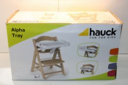 BOXED HAUCK ALPHA TRAY HIGH CHAIR Condition ReportAppraisal Available on Request- All Items are