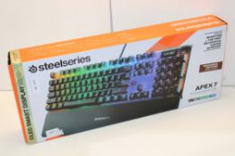 BOXED STEELSERIES APEX 7 OLED SMART DISPLAY KEYBOARD RRP £113.00Condition ReportAppraisal