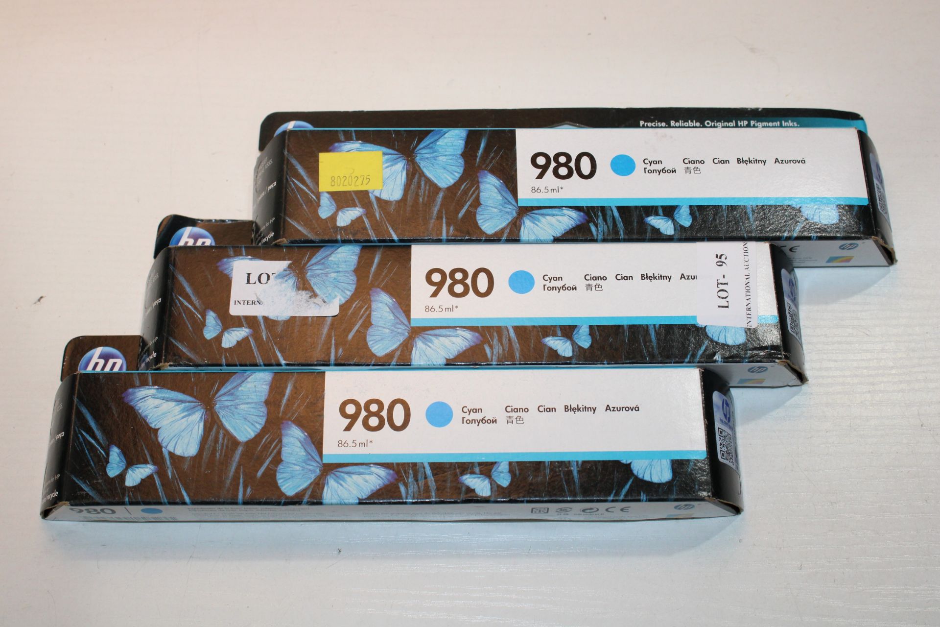 3X BOXED ASSORTED HP INK CARTRIDGES (IMAGE DEPICTS STOCK)Condition ReportAppraisal Available on