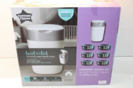 BOXED TOMMEE TIPPEE TWIST & CLICK ADVANCED NAPPY DISPOSAL SYSTEM RRP £29.99Condition ReportAppraisal