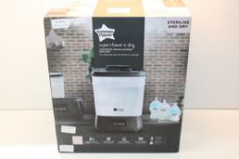 BOXED TOMMEE TIPPEE SUPER STEAM N DRY ADVANCED ELECTRIC STERILIZER RRP £90.00Condition