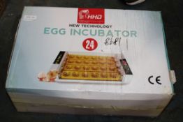 BOXED HHD EGG INCUBATOR 24 RRP £39.99Condition ReportAppraisal Available on Request- All Items are