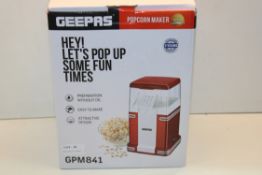 BOXED GEEPAS POPCORN MAKER GPM841Condition ReportAppraisal Available on Request- All Items are