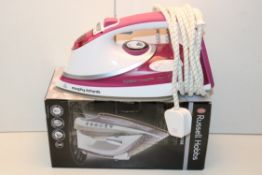 2X BOXED/UNBOXED STEAM IRONS BY RUSSELL HOBBS & MORPHY RICHARDS Condition ReportAppraisal