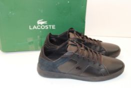 BOXED LACOSTE BLACK TRAINER UK SIZE 16 RRP £120.00Condition ReportAppraisal Available on Request-