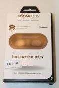 BOXED BOOMPODS - BOOMBUDS GO TRULY WIRELESS STEREO EARPHONES Condition ReportAppraisal Available