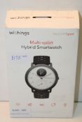 BOXED WITHINGS STEEL HR SPORT MULTI-SPORT HYBRID SMARTWATCH RRP £135.00Condition ReportAppraisal