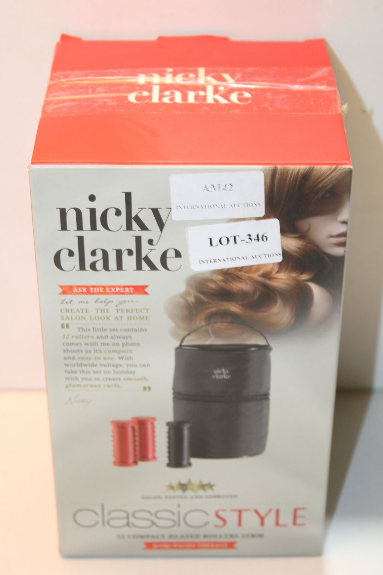 BOXED NICKY CLARKE CLASSIC STYLE COMPACT HEATED ROLLERS Condition Report Appraisal Available on