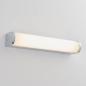 BOXED ENDON LIGHTING CENTRE LED 2-LIGHT MIRROR LIGHT & YELLOW ROLL OF WALLPAPER COMBINED RRP £