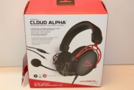 BOXED HYPER X CLOUD ALPHA GAMING HEADSET RRP £79.00Condition Report Appraisal Available on