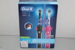 BOXED ORAL B PRO 2 POWERED BY BRAUN 2900 RRP £44.99Condition Report Appraisal Available on