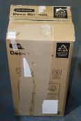 BOXED CURVER DECO BIN 40L Condition Report Appraisal Available on Request- All Items are Unchecked/