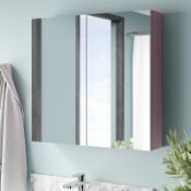 BOXED KEMPTON 63X63CM SURFACE MOUNT MIRROR CABINET RRP £59.99 (916)Condition ReportAppraisal