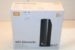BOXED WD ELEMENTS BASIC STORAGE 6TB RRP £179.00Condition Report Appraisal Available on Request-