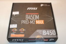 BOXED MSI PRO SERIES B450M PRO-M2 MAX AMD SOCKET B450 AMD MOTHERBOARD RRP £59.99Condition Report