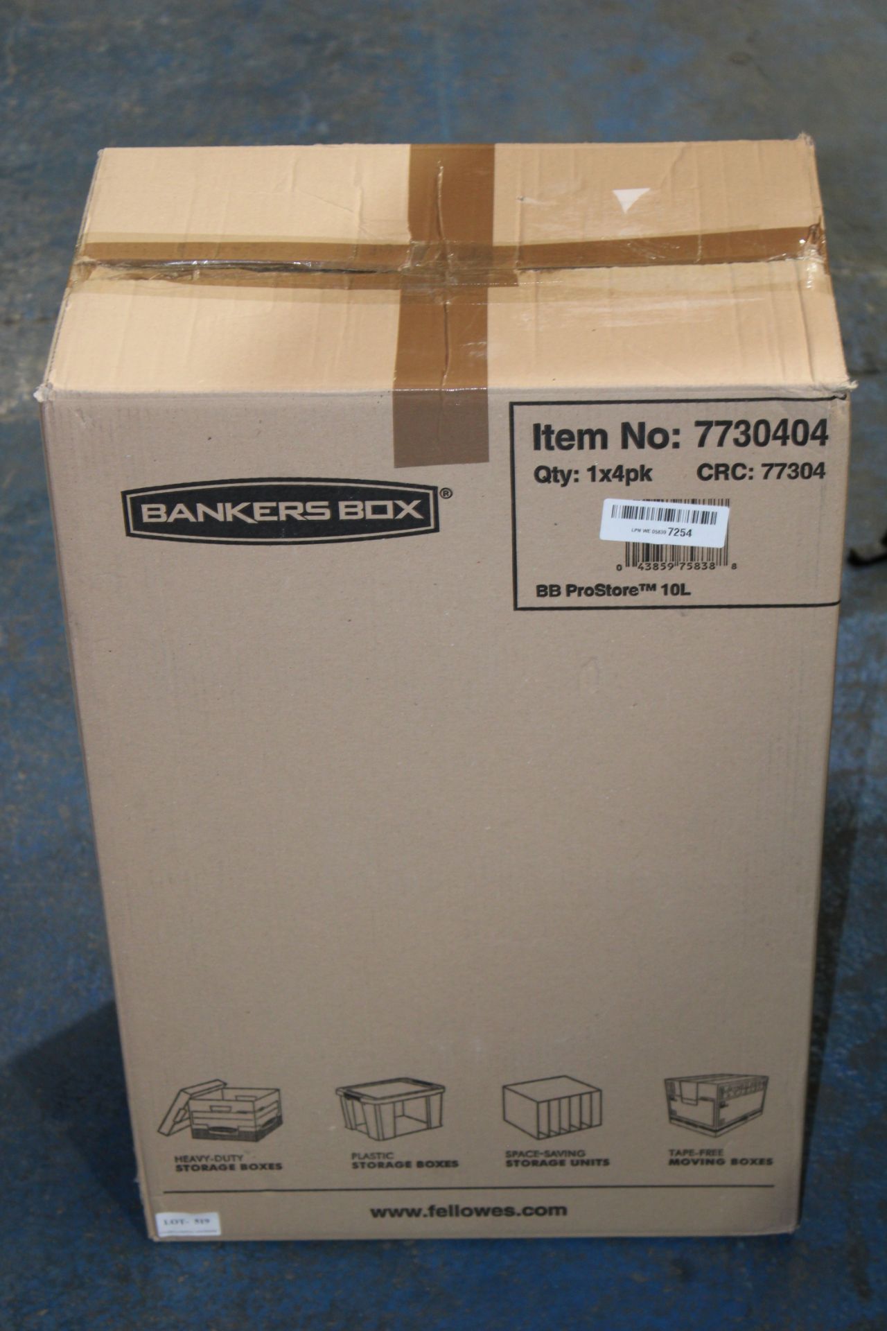 BOXED BANKERS BOX 4PK BB PROSTORE 10L BOXES Condition Report Appraisal Available on Request- All