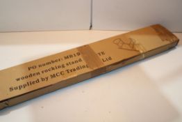 BOXED WOODEN ROCKING STAND FOR MOSES BASKET Condition Report Appraisal Available on Request- All