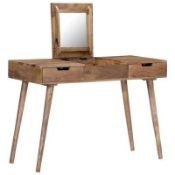 BOXED VIDAXL MANGO DRESSING TABLE WITH MIRROR 211MC RRP £212.99Condition ReportAppraisal Available