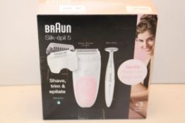 BOXED BRAUN SILK EPIL 5 SHAVE, TRIM & EPILATE SES 5-820 RRP £97.20Condition Report Appraisal