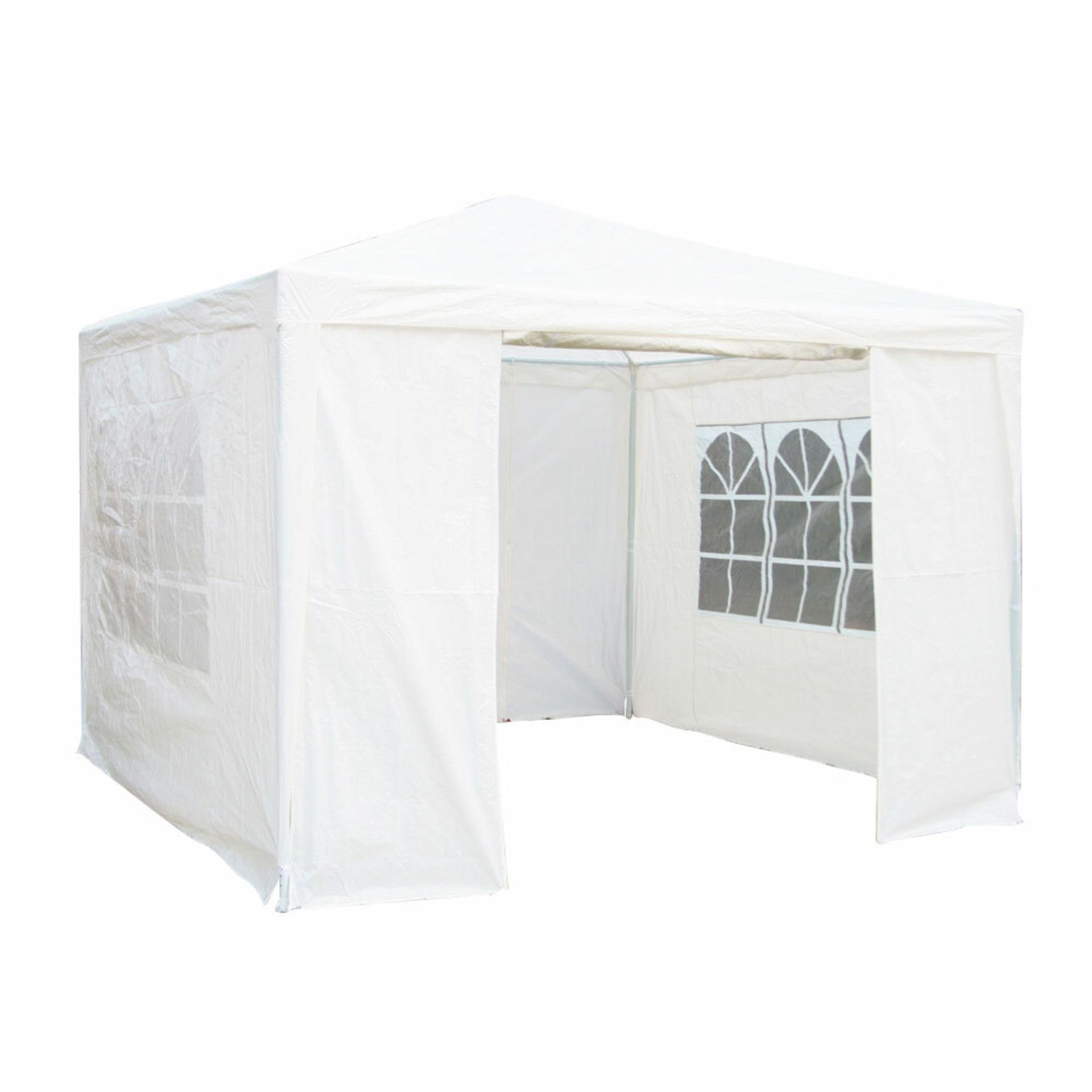 BOXED HORNING 3MX3M STEEL PARTY TENT WHITE RRP £51.99 (907)Condition ReportAppraisal Available on