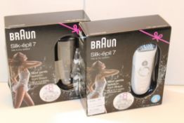 X BOXED BRAUN SILK EPIL 7 WET & DRY EPILATOR MODEL: 7-561 LEGS, BODY & FACE COMBINED RRP £160.