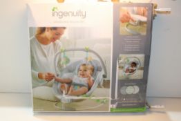 BOXED INGENUITY CRADLING BOUNCER RRP £44.99Condition Report Appraisal Available on Request- All