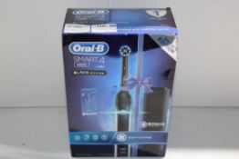 BOXED ORAL B SMART 4 4500 BLACK EDITION TOOTHBRUSH RRP £60.00Condition Report Appraisal Available on