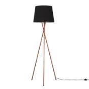BOXED ANAN 162CM TRIPOD FLOOR LAMP SHADE COLOUR BLACK RRP £52.57 Condition ReportAppraisal Available