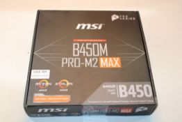 BOXED MSI PRO SERIES B450M PRO-M2 MAX AMD SOCKET B450 AMD MOTHERBOARD RRP £59.99Condition Report