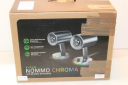 BOXED RAZER NOMMO CHROMA 2.0 GAMING SPEAKERS REAR-FACING BASS PORTS RRP £261.00Condition Report