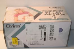 BOXED ELVIROS CONTOUR MEMORY FOAM CERVICAL PILLOW Condition Report Appraisal Available on Request-