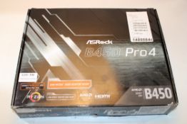 BOXED ASROCK B450 PRO 4 AMD MOTHERBOARD B450 RRP £69.97Condition Report Appraisal Available on