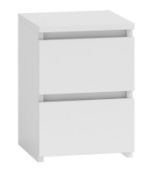 BOXED CROFT 2 DRAWER BEDSIDE TABLE WHITE RRP £43.99Condition ReportAppraisal Available on Request-