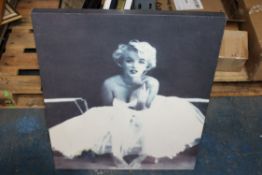 LARGE CANVASS PRINT MARYLLIN MONROE Condition Report Appraisal Available on Request- All Items are