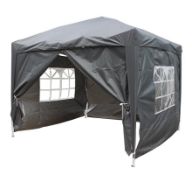 BOXED ARROW 3MX3M ALUMINIUM POP-UP GAZEBO GREY RRP £129.99Condition ReportAppraisal Available on