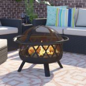 BOXED KLINGER STEEL WOOD BURNING FIRE PIT RRP £128.99Condition ReportAppraisal Available on Request-