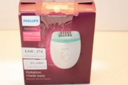 BOXED PHILIPS SATINELLE ESSENTIAL CORDED COMPACT EPILATOR FOR LEGS Condition Report Appraisal